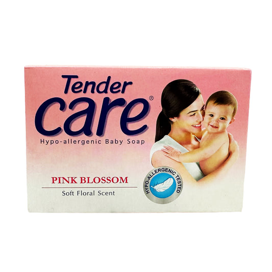 Front graphic image of Tender Care Hypo Allergenic Baby Soap - Pink Blossom 4.05oz (115g)