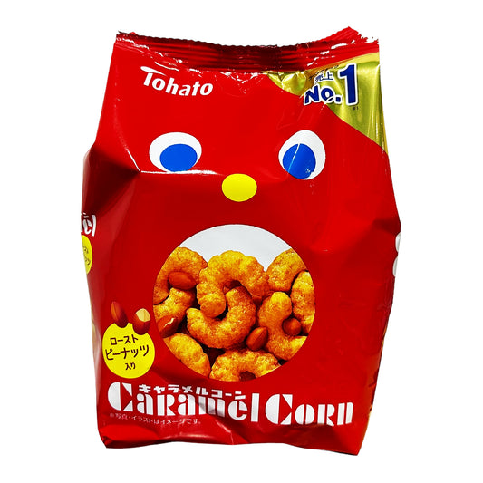 Front graphic image of Tohato Caramel Corn - Original Flavor 2.6oz (75g)