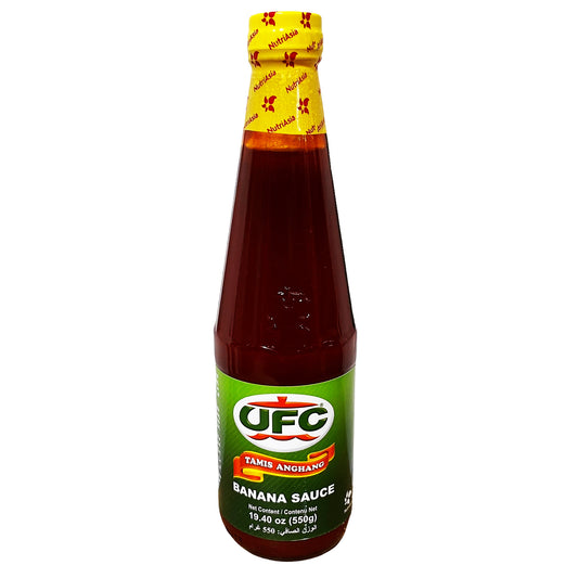 Front graphic image of UFC Banana Sauce Tamis Anghang 19oz