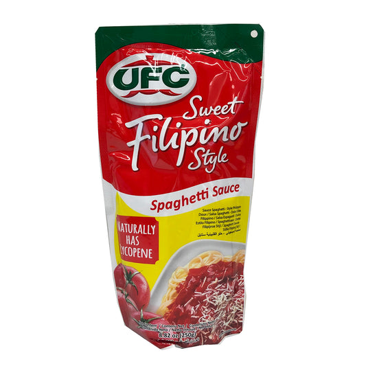 Front graphic image of UFC Sweet Filipino Style Spaghetti Sauce 8.82oz