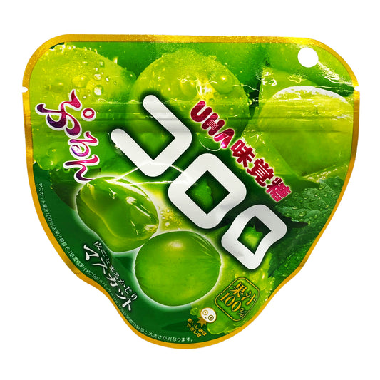 Front graphic image of UHA Kororo Muscat Gummy Candy 1.69oz (48g)