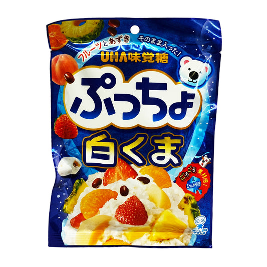 Front graphic image of UHA Puccho Gummy Soft Candy - Shirokuma Flavors 2.92oz (83g)