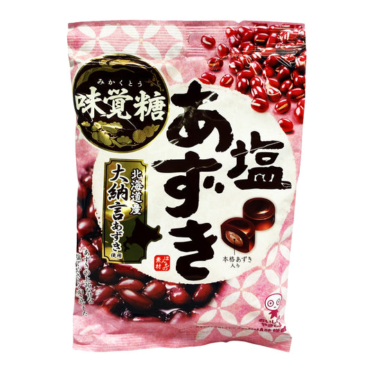 Front graphic image of UHA Red Bean & Salt Candy 3.8oz (109g)