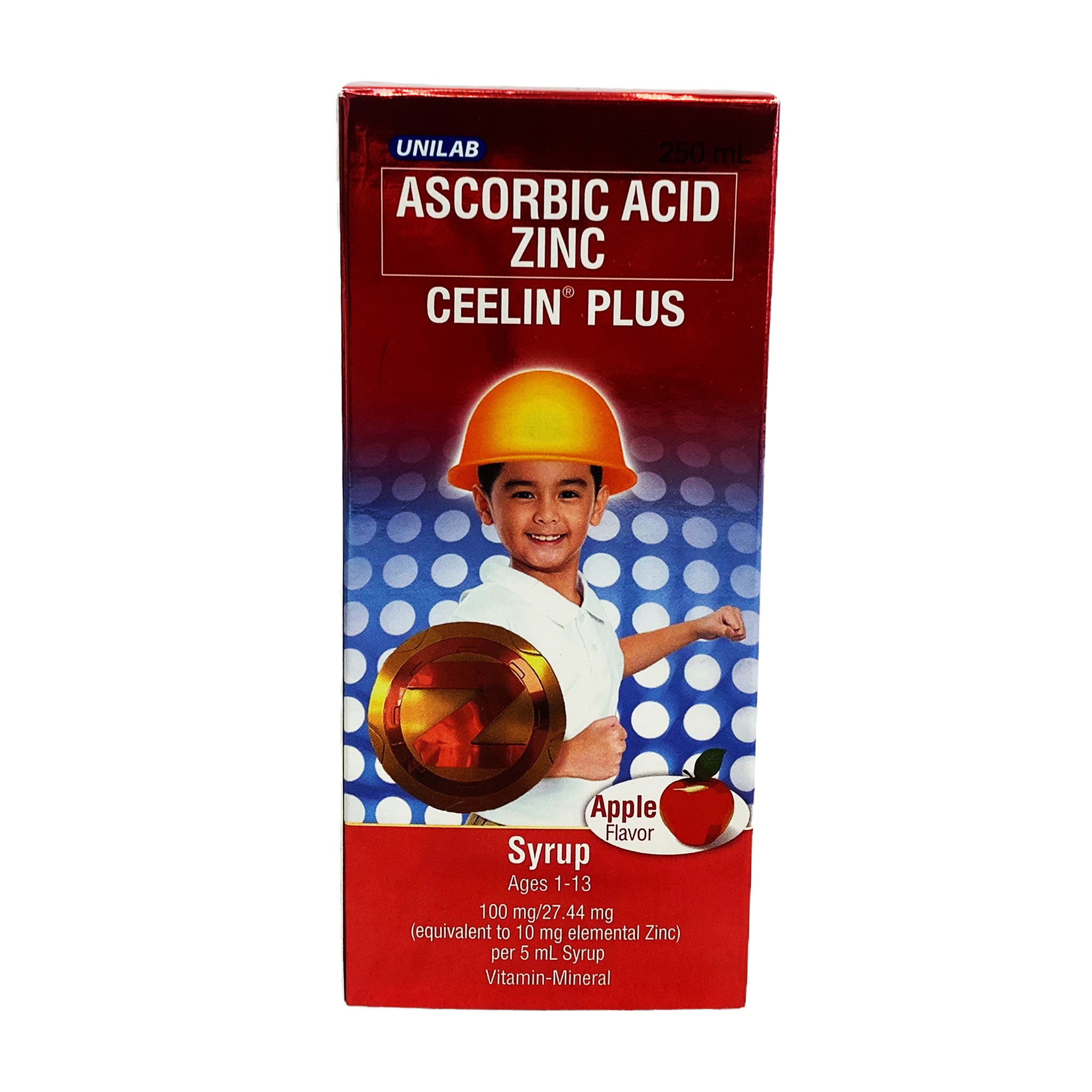 UNILAB Ascorbic Acid Zinc Ceelin Plus 8.45oz (250mL) - Just Asian Food