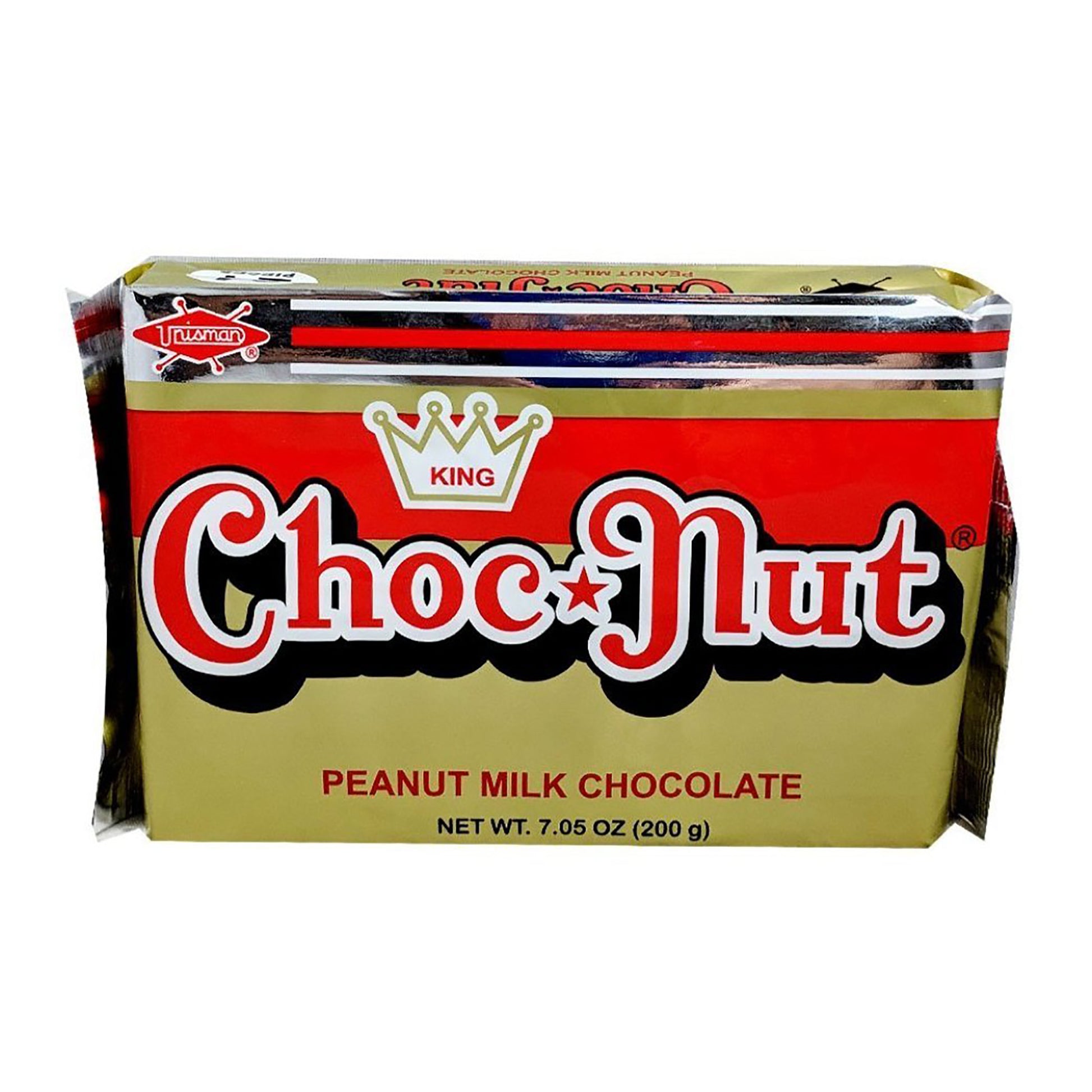 Front graphic image of Unisman King Choc Nut Peanut Milk Chocolate 7.05oz