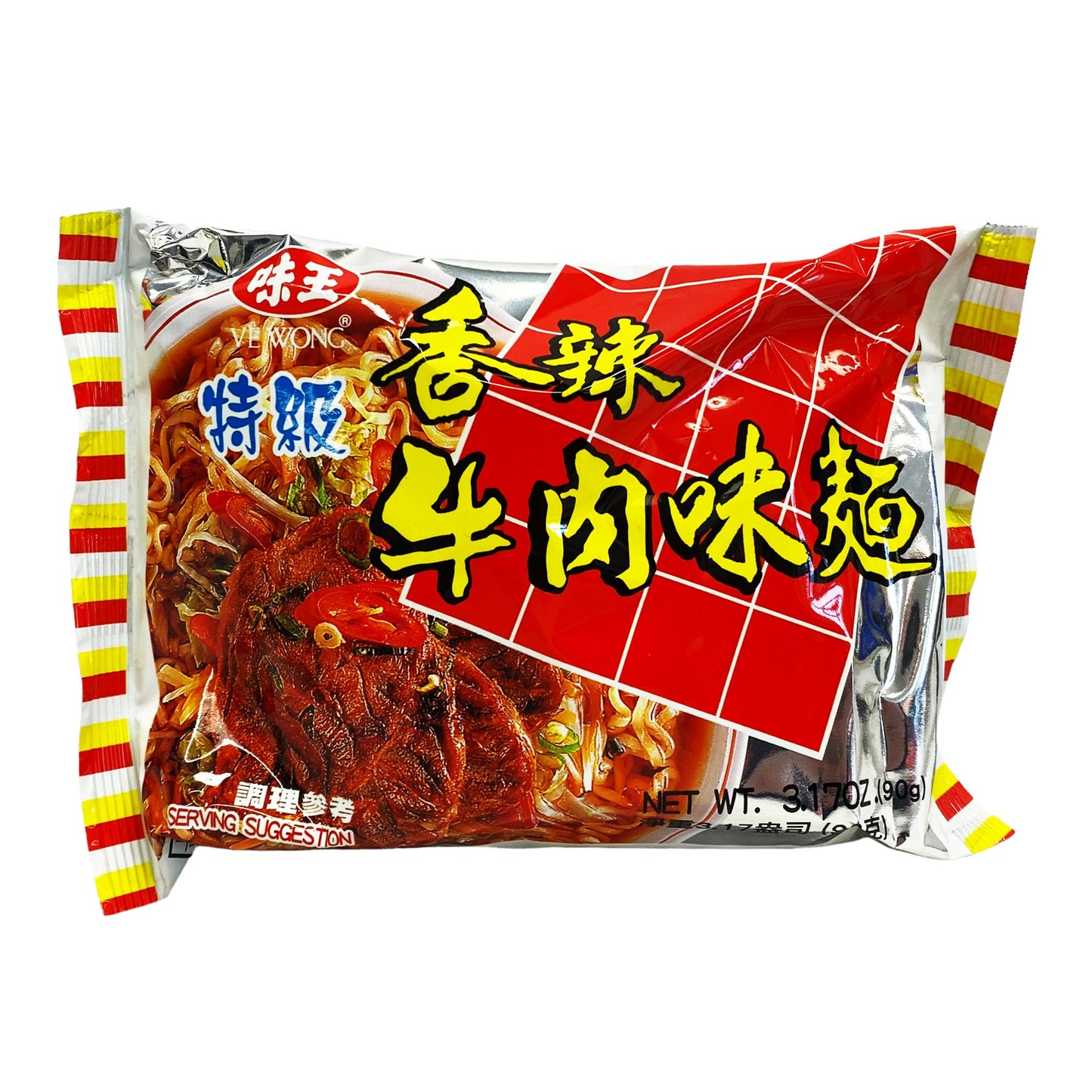 Front graphic image of Ve Wong Instant Noodle - Peppered Beef Flavor 3.17oz
