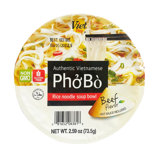 Top graphic image of Viet Way Rice Noodle Soup Bowl Beef Flavor 2.59oz