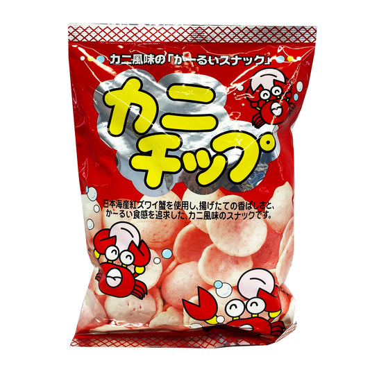 Front graphic image of Wakabato Kani Chips 1.76oz (50g)