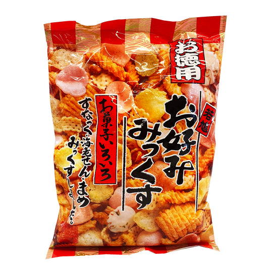 Front graphic image of Wakabato Okonomi Mix Cracker 5.64oz