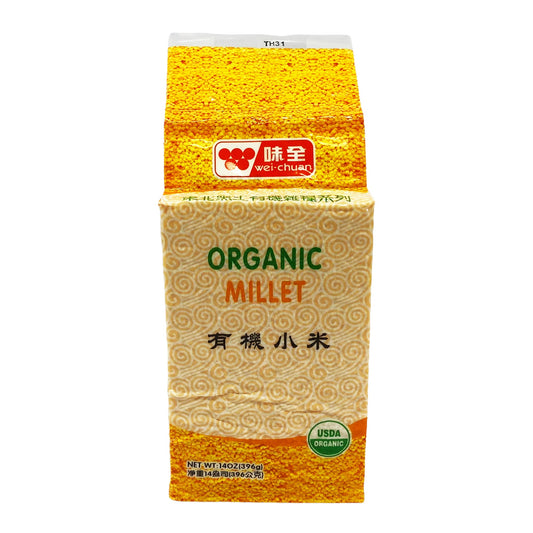 Front graphic image of Wei Chuan Organic Dried Millet 14oz - 味全 有机小米 14oz