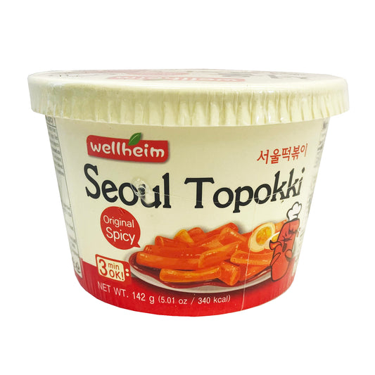 Front graphic image of Wellheim Seoul Topokki - Original Spicy 5.01oz