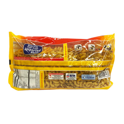 Back graphic image of White King Fiesta Elbow Macaroni Noodles 35oz