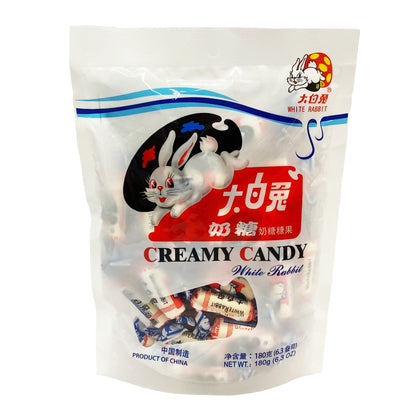 Front graphic image of White Rabbit Creamy Candy 6.3oz (180g) - 大白兔 奶糖 6.3oz (180g)