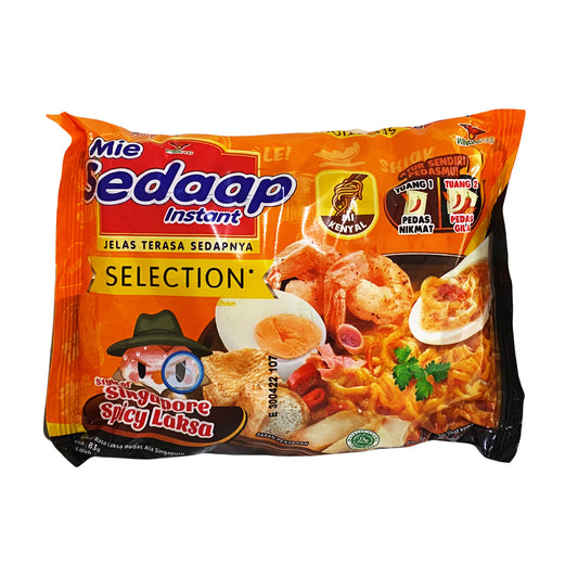 Front graphic image of Wings Food Mie Sedaap Instant Noodle - Singapore Spicy Laksa Flavor 2.92oz (83g)