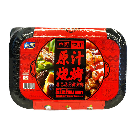 Front graphic image of YM Sichuan Instant Barbecue 10.8oz (306g) - 与美 川味原汁烧烤 10.8oz (306g)