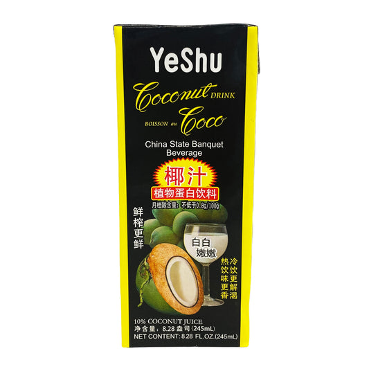 Front graphic image of Yeshu Coconut Juice 8.28oz (245ml) - 椰树牌 椰汁 8.28oz (245ml)