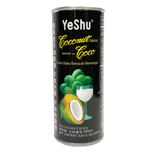 Front graphic image of Yeshu Coconut Palm Juice 8.28oz