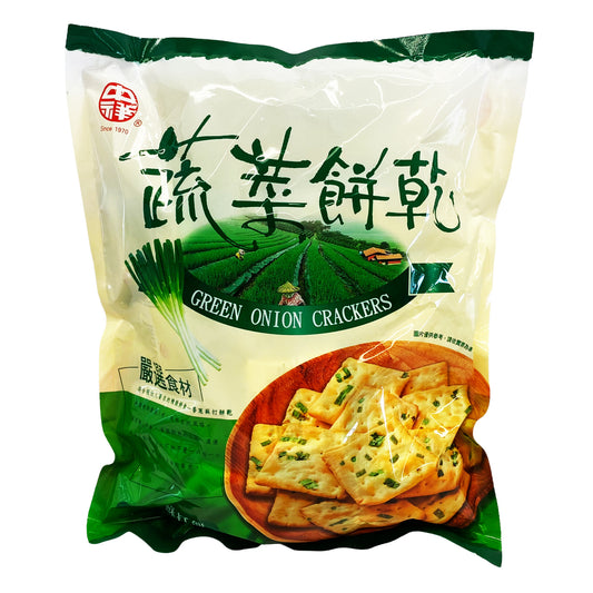 Front graphic image of Zhong Xiang Green Onion Crackers 12.7oz (360g) - 中祥 香葱苏打饼 12.7oz (360g)