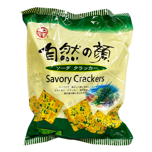 Front graphic image of Zhong Xiang Soda Savory Crackers - Seaweed Flavor 10.94oz (310g) - 中祥 自然の颜 - 紫菜苏打饼 10.94oz (310g)