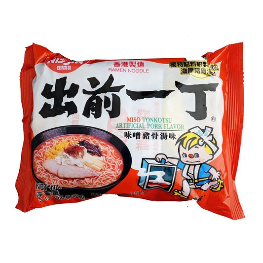 Front graphic image of Nissin Demae Ramen Noodle - Miso Pork Flavor 3.5oz