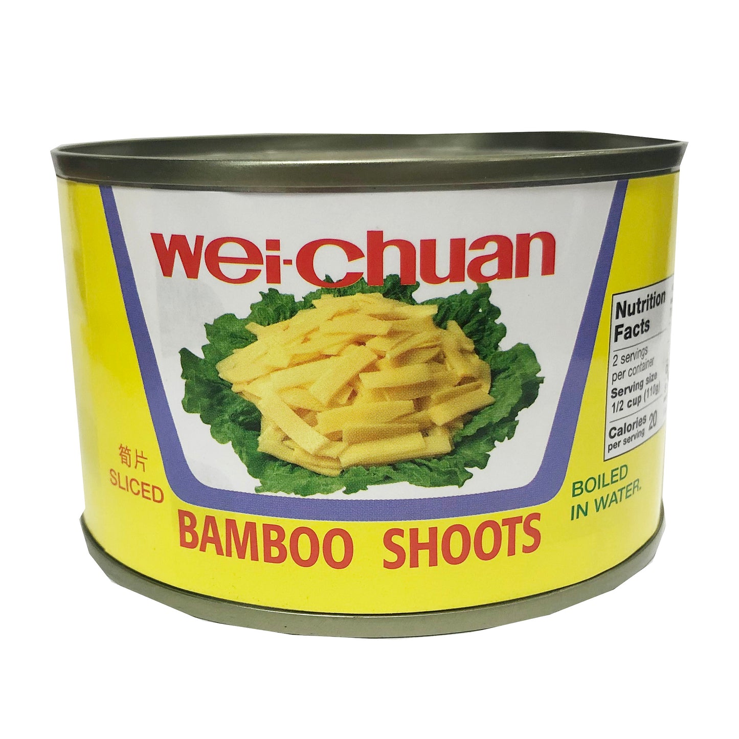 Front graphic image of Wei Chuan Bamboo Shoots Sliced 8oz